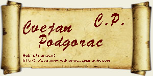 Cvejan Podgorac vizit kartica